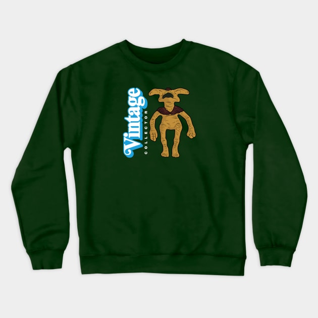 Vintage Collector - Monkey-Lizard Sidekick Crewneck Sweatshirt by LeftCoast Graphics